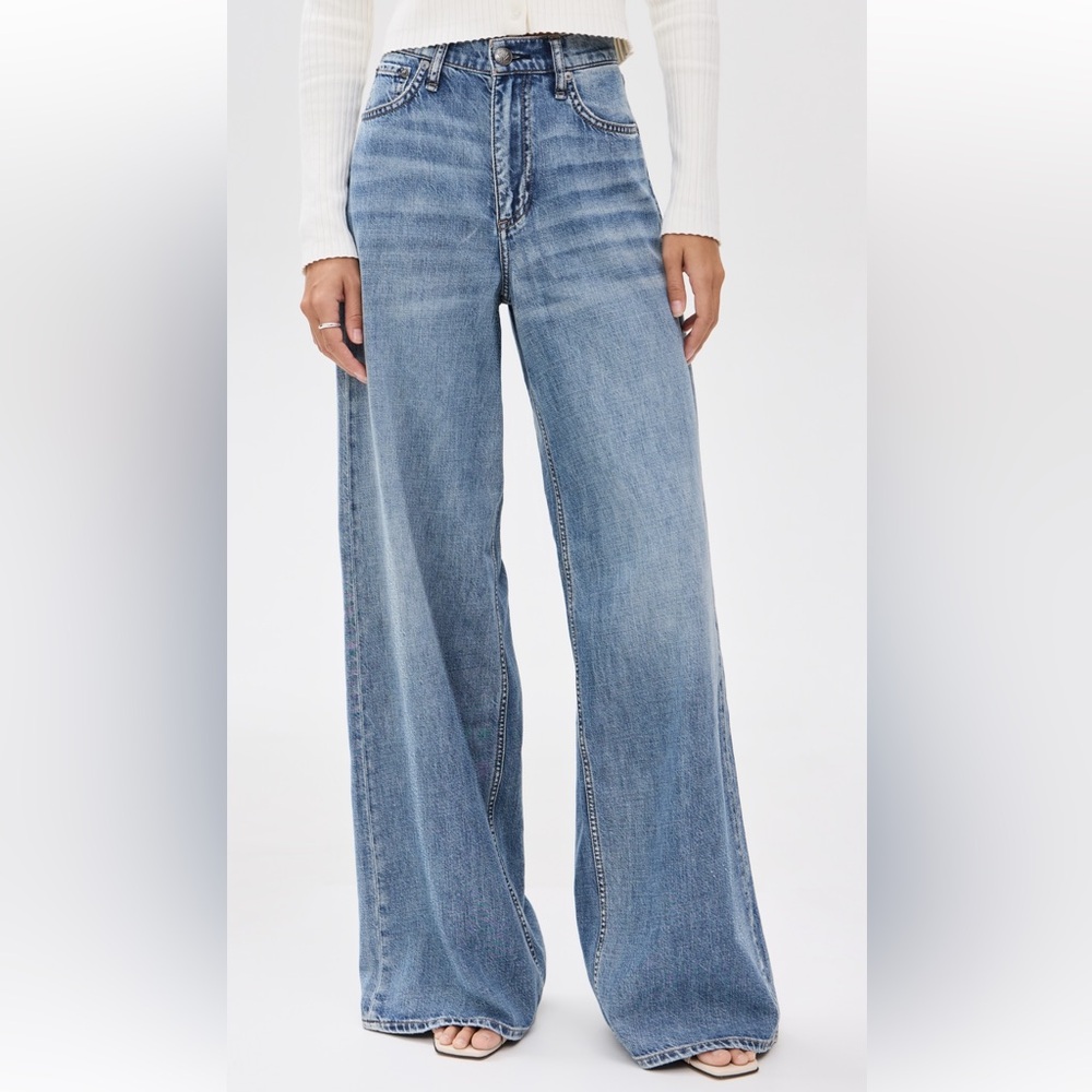 Rag and Bone - Featherweight Wide-Leg Sofie Jean in Beverly